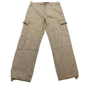 Old Navy Men's Tan Cargo Pants - Size 36x34 - 100% Cotton